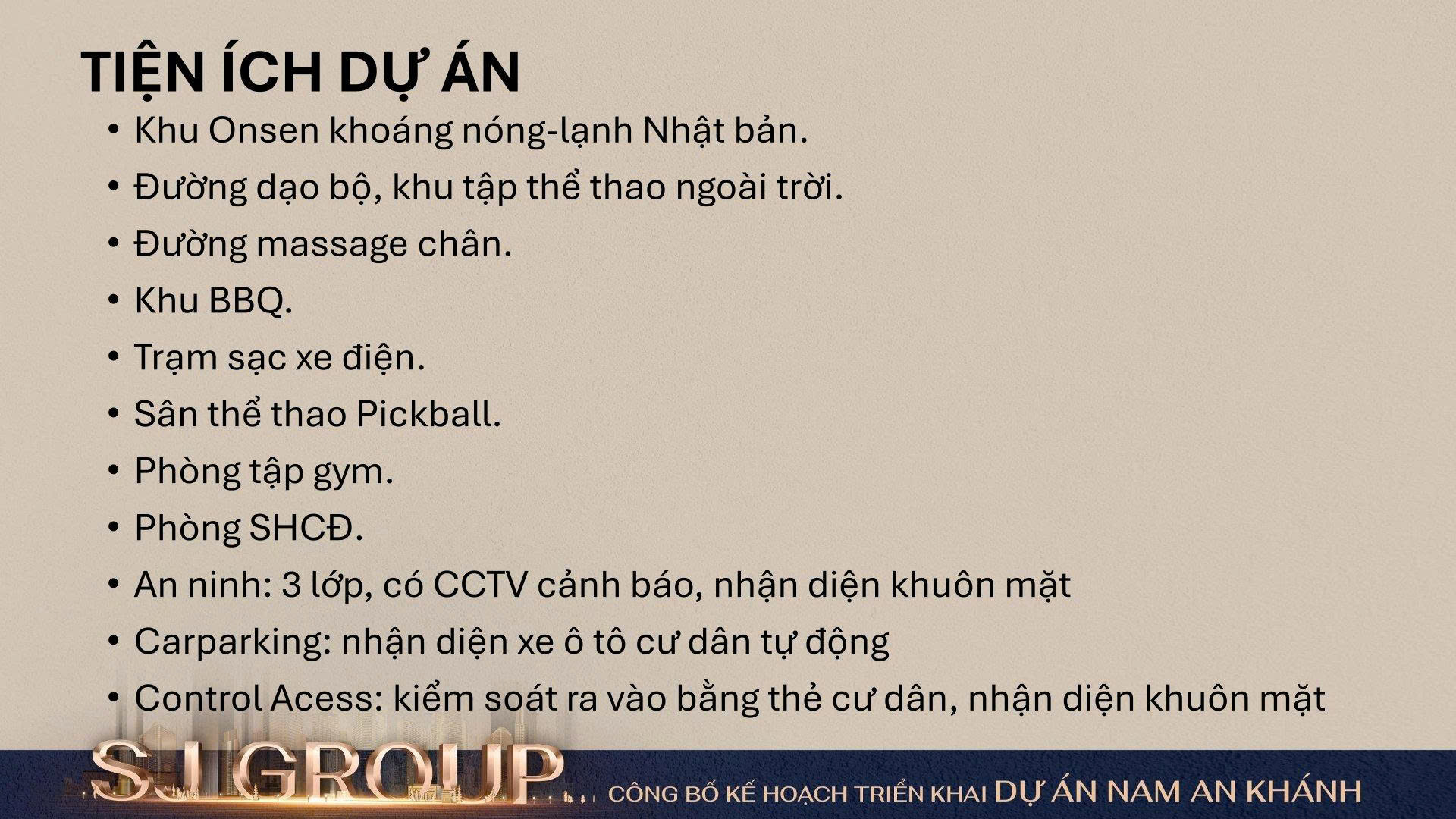 Tiện ích Vista Nam An Khánh